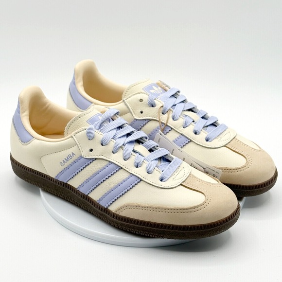 adidas Shoes - Adidas Samba OG W Leather Size 9 Womens Cream/Violet/Sand JI2678